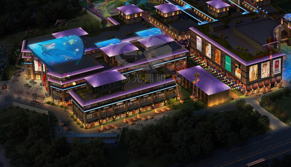 美食街景觀照明設(shè)計(jì)效果圖